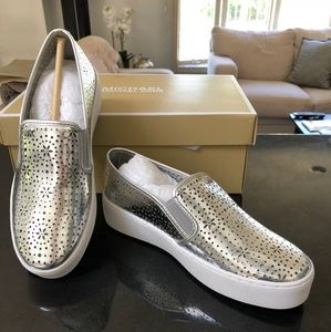 NWT Michael Kors Trent Perforated SlipOn Sneakers